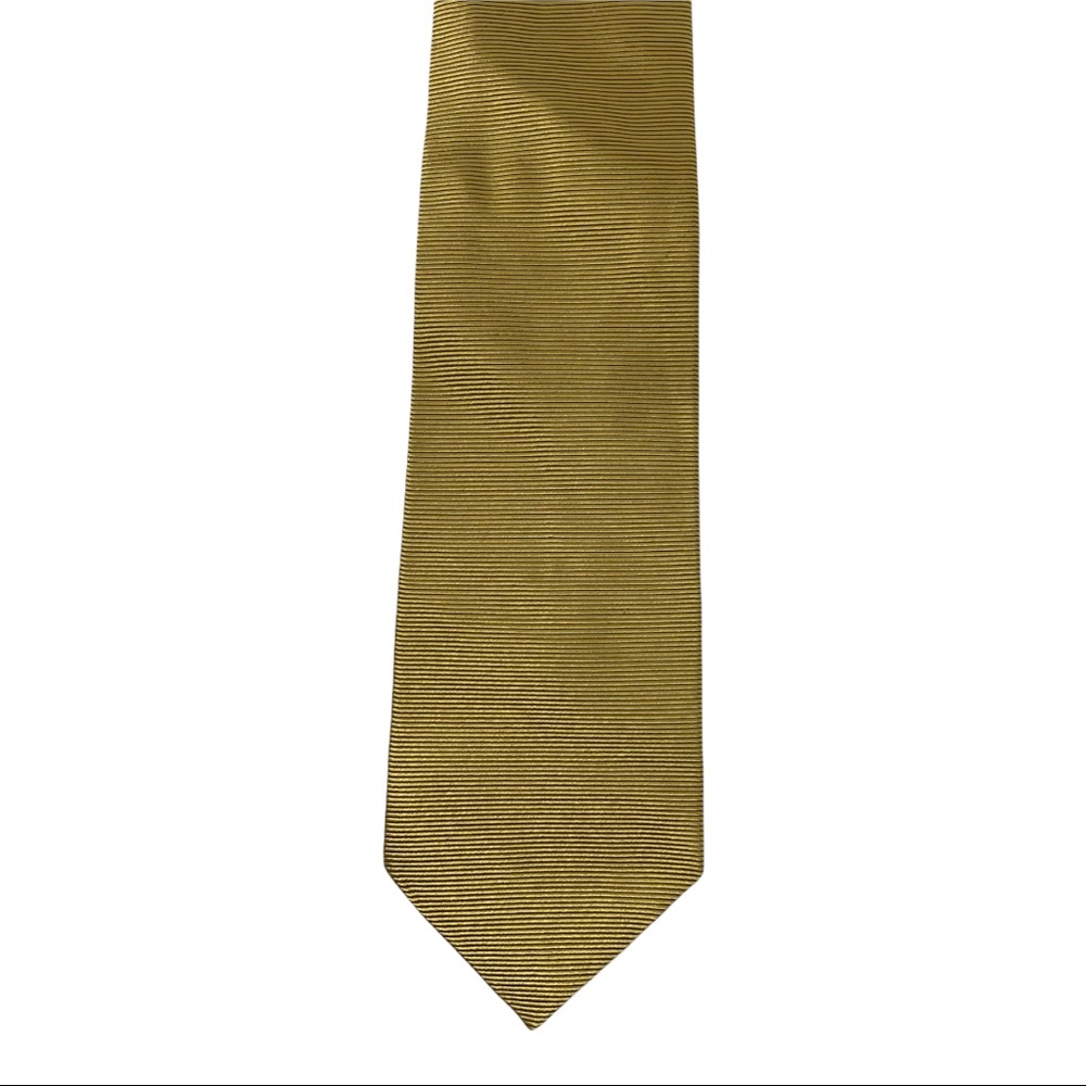 Bachrach Striped Silk Tie, Gold